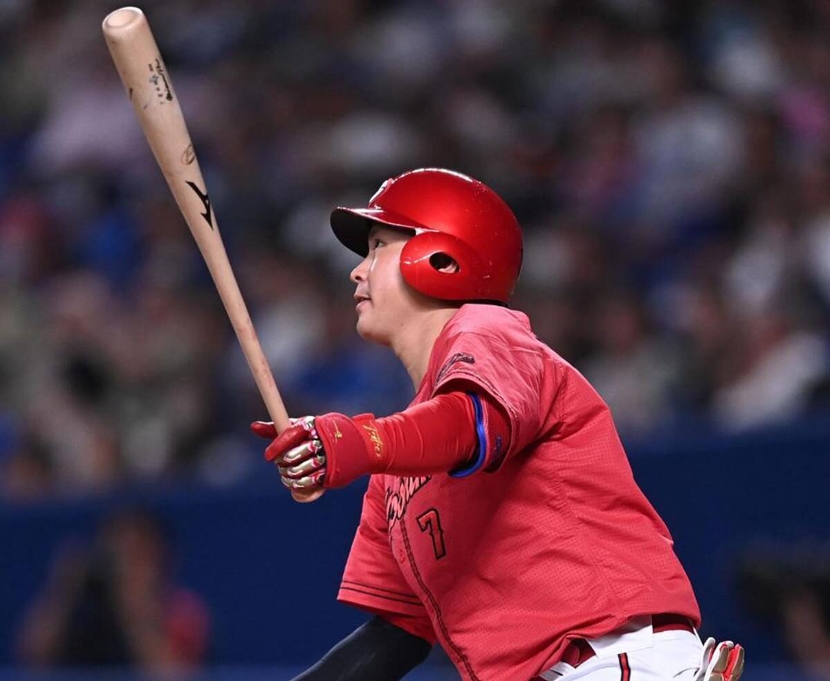 堂林九回勝ち越しソロ