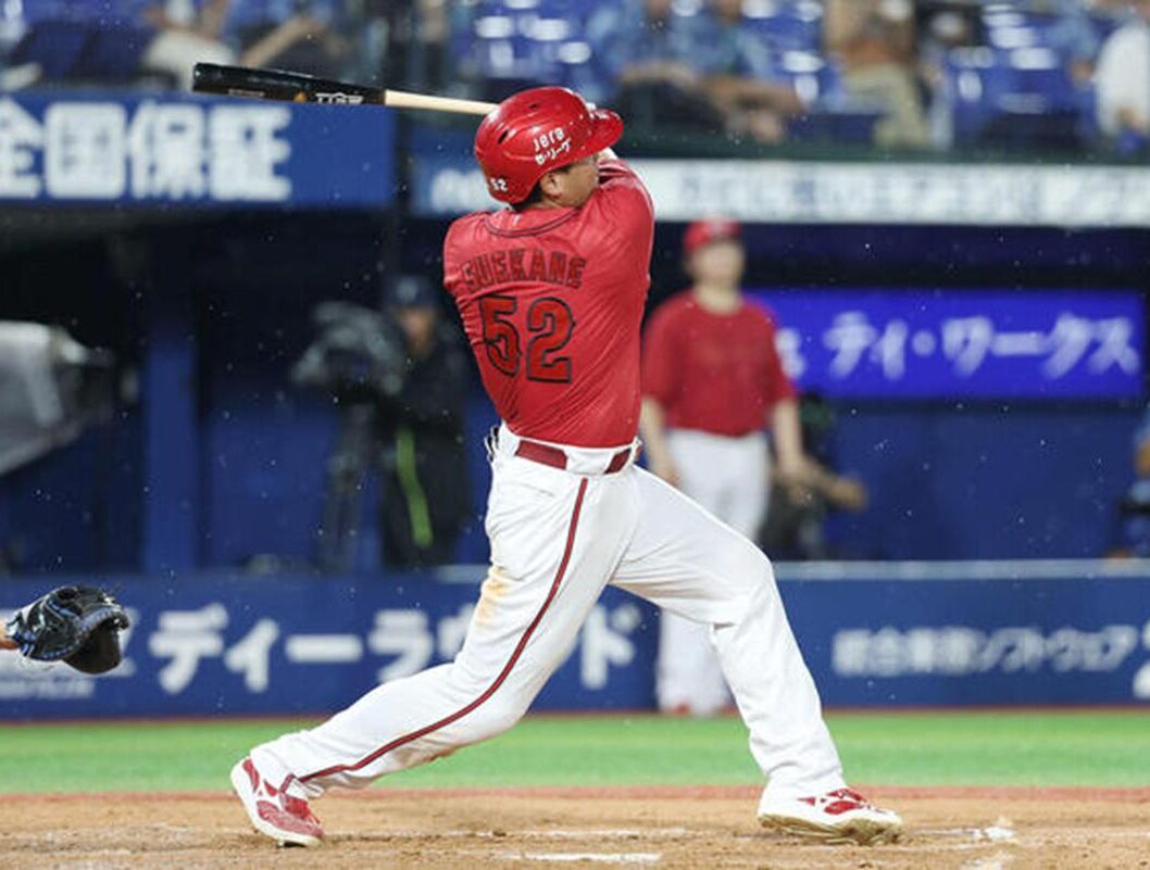 末包勝ち越し２ラン