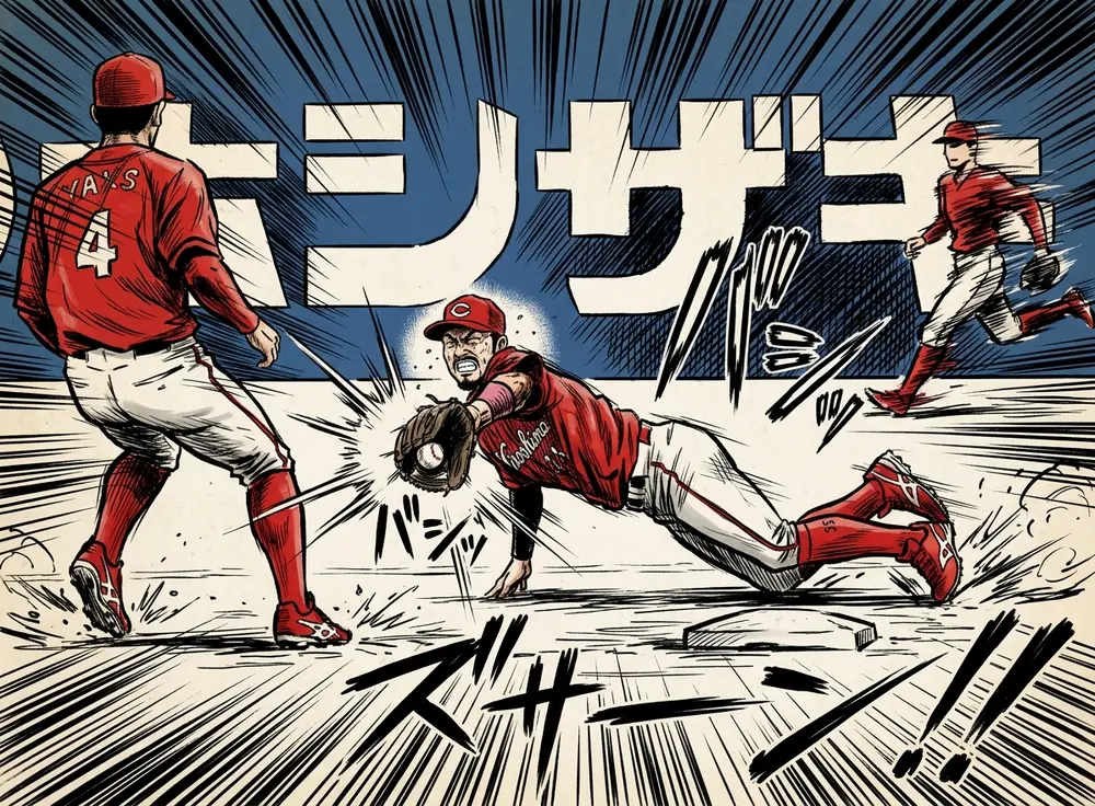 匠の守備職人・菊池涼介