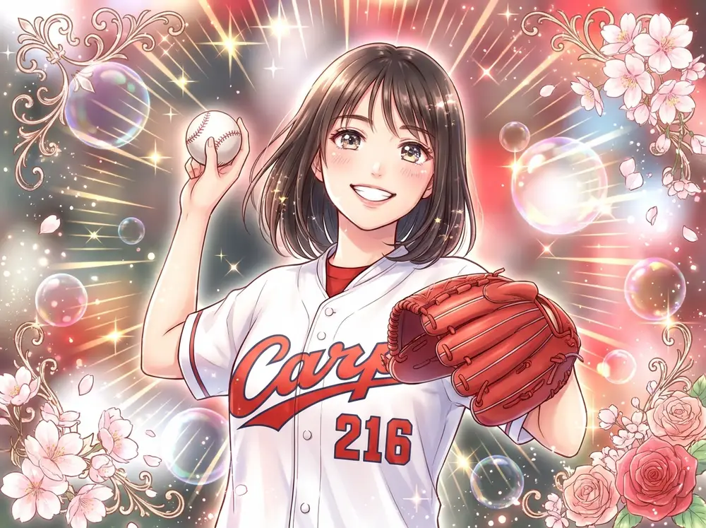 始球式はかわいい女性に限るわ